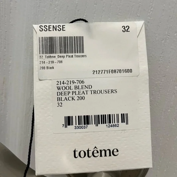 SOLD Toteme Deep Pleat Trousers - Picture 10 of 13